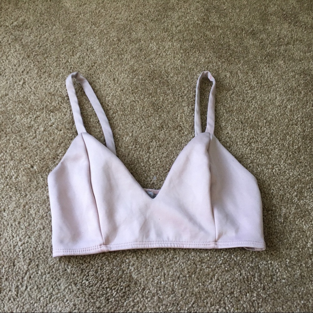 Baby pink bralette